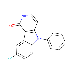 O=c1[nH]ccc2c1c1cc(F)ccc1n2-c1ccccc1 ZINC000072124637