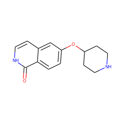 O=c1[nH]ccc2cc(OC3CCNCC3)ccc12 ZINC000034603838