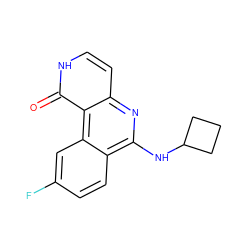 O=c1[nH]ccc2nc(NC3CCC3)c3ccc(F)cc3c12 ZINC000064560355