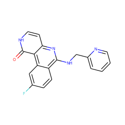 O=c1[nH]ccc2nc(NCc3ccccn3)c3ccc(F)cc3c12 ZINC000064573011