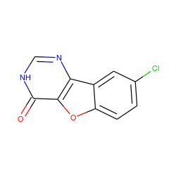 O=c1[nH]cnc2c1oc1ccc(Cl)cc12 ZINC000018324709