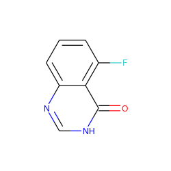 O=c1[nH]cnc2cccc(F)c12 ZINC000016159494