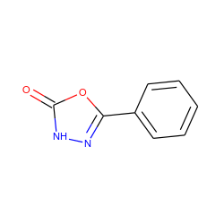 O=c1[nH]nc(-c2ccccc2)o1 ZINC000018272321