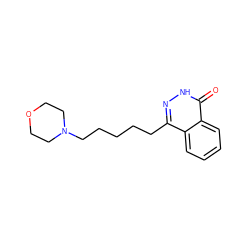 O=c1[nH]nc(CCCCCN2CCOCC2)c2ccccc12 ZINC000028525561