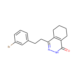 O=c1[nH]nc(CCc2cccc(Br)c2)c2c1CCCC2 ZINC000167609522