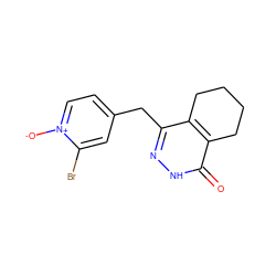 O=c1[nH]nc(Cc2cc[n+]([O-])c(Br)c2)c2c1CCCC2 ZINC000167326959