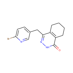 O=c1[nH]nc(Cc2ccc(Br)nc2)c2c1CCCC2 ZINC000168182825