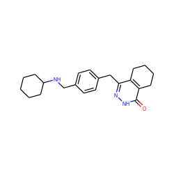 O=c1[nH]nc(Cc2ccc(CNC3CCCCC3)cc2)c2c1CCCC2 ZINC000167422706