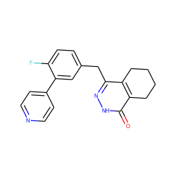 O=c1[nH]nc(Cc2ccc(F)c(-c3ccncc3)c2)c2c1CCCC2 ZINC000139547227