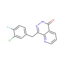 O=c1[nH]nc(Cc2ccc(F)c(Cl)c2)c2ncccc12 ZINC000167015282