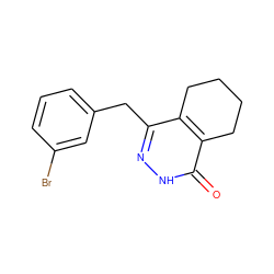 O=c1[nH]nc(Cc2cccc(Br)c2)c2c1CCCC2 ZINC000167693596