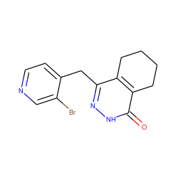 O=c1[nH]nc(Cc2ccncc2Br)c2c1CCCC2 ZINC000167686672