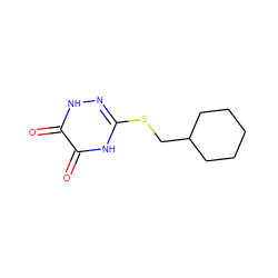 O=c1[nH]nc(SCC2CCCCC2)[nH]c1=O ZINC000653725602