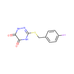 O=c1[nH]nc(SCc2ccc(I)cc2)[nH]c1=O ZINC000653729232