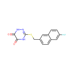 O=c1[nH]nc(SCc2ccc3cc(F)ccc3c2)[nH]c1=O ZINC000653722780