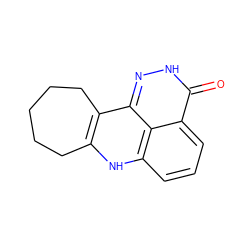 O=c1[nH]nc2c3c([nH]c4cccc1c42)CCCCC3 ZINC000150094575