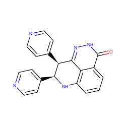 O=c1[nH]nc2c3c(cccc13)N[C@@H](c1ccncc1)[C@H]2c1ccncc1 ZINC000118616239