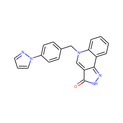 O=c1[nH]nc2c3ccccc3n(Cc3ccc(-n4cccn4)cc3)cc1-2 ZINC000144481914