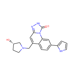 O=c1[nH]nc2cc(CN3CC[C@H](O)C3)c3ccc(-c4ccc[nH]4)cc3n12 ZINC000084602832