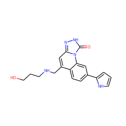 O=c1[nH]nc2cc(CNCCCO)c3ccc(-c4ccc[nH]4)cc3n12 ZINC000084602567