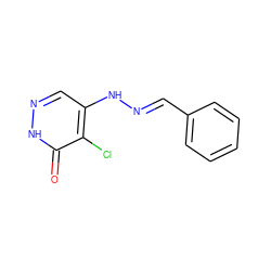 O=c1[nH]ncc(N/N=C/c2ccccc2)c1Cl ZINC000008828447