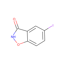 O=c1[nH]oc2ccc(I)cc12 ZINC000014980230