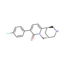 O=c1c(-c2ccc(F)cc2)ccc2n1C[C@H]1CNC[C@H]2C1 ZINC000101085501