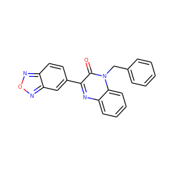 O=c1c(-c2ccc3nonc3c2)nc2ccccc2n1Cc1ccccc1 ZINC001772628315