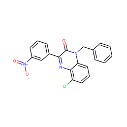 O=c1c(-c2cccc([N+](=O)[O-])c2)nc2c(Cl)cccc2n1Cc1ccccc1 ZINC001772638677