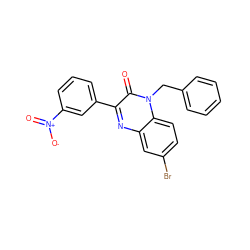 O=c1c(-c2cccc([N+](=O)[O-])c2)nc2cc(Br)ccc2n1Cc1ccccc1 ZINC001772575192