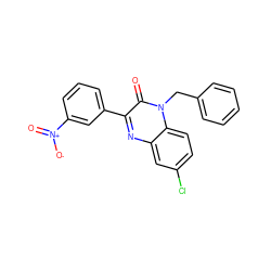 O=c1c(-c2cccc([N+](=O)[O-])c2)nc2cc(Cl)ccc2n1Cc1ccccc1 ZINC001772627681