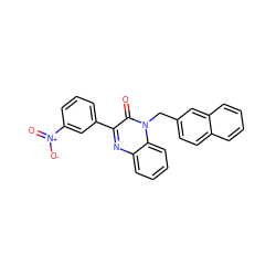 O=c1c(-c2cccc([N+](=O)[O-])c2)nc2ccccc2n1Cc1ccc2ccccc2c1 ZINC001772651150