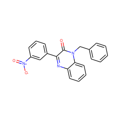 O=c1c(-c2cccc([N+](=O)[O-])c2)nc2ccccc2n1Cc1ccccc1 ZINC001772607526