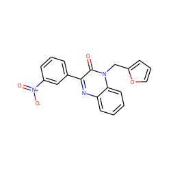 O=c1c(-c2cccc([N+](=O)[O-])c2)nc2ccccc2n1Cc1ccco1 ZINC001772614370