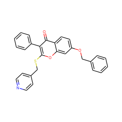 O=c1c(-c2ccccc2)c(SCc2ccncc2)oc2cc(OCc3ccccc3)ccc12 ZINC000013581380