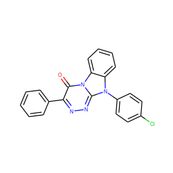 O=c1c(-c2ccccc2)nnc2n(-c3ccc(Cl)cc3)c3ccccc3n12 ZINC000084669172