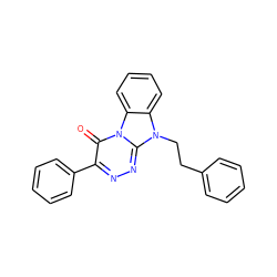 O=c1c(-c2ccccc2)nnc2n(CCc3ccccc3)c3ccccc3n12 ZINC000084669080