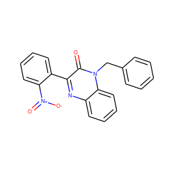 O=c1c(-c2ccccc2[N+](=O)[O-])nc2ccccc2n1Cc1ccccc1 ZINC001772619771