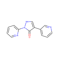 O=c1c(-c2cccnc2)c[nH]n1-c1ccccn1 ZINC000043151633