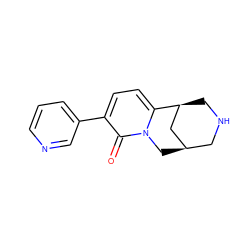 O=c1c(-c2cccnc2)ccc2n1C[C@@H]1CNC[C@H]2C1 ZINC000043171235