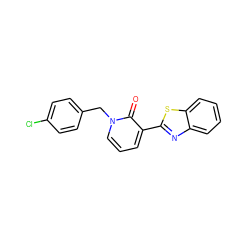 O=c1c(-c2nc3ccccc3s2)cccn1Cc1ccc(Cl)cc1 ZINC000001383358