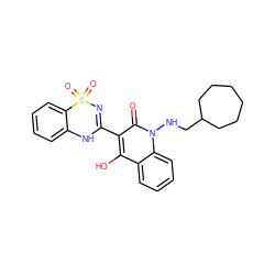 O=c1c(C2=NS(=O)(=O)c3ccccc3N2)c(O)c2ccccc2n1NCC1CCCCCC1 ZINC000101003081