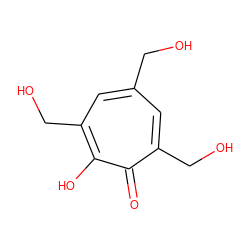 O=c1c(CO)cc(CO)cc(CO)c1O ZINC000000179220