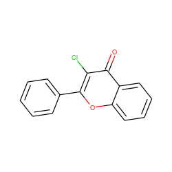 O=c1c(Cl)c(-c2ccccc2)oc2ccccc12 ZINC000000161030