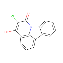 O=c1c(Cl)c(O)c2cccc3c4ccccc4n1c23 ZINC000006231375