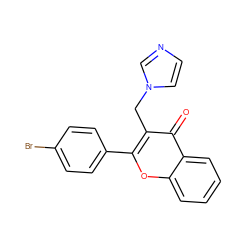 O=c1c(Cn2ccnc2)c(-c2ccc(Br)cc2)oc2ccccc12 ZINC000036088223