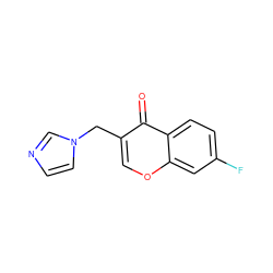 O=c1c(Cn2ccnc2)coc2cc(F)ccc12 ZINC000653702397