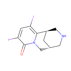 O=c1c(I)cc(I)c2n1C[C@H]1CNC[C@H]2C1 ZINC000101031767