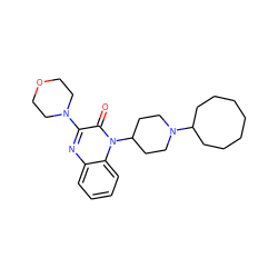 O=c1c(N2CCOCC2)nc2ccccc2n1C1CCN(C2CCCCCCC2)CC1 ZINC000114764680