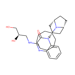 O=c1c(NC[C@@H](O)CO)nc2ccccc2n1[C@@H]1C[C@@H]2CC[C@H](C1)N2C1CCCCCCC1 ZINC000114765009